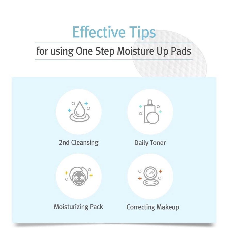 Bông Tẩy Tế Bào Chết Cấp Ẩm, Giảm Mụn Cosrx One Step Moisture Up Pad 70 Miếng /135ml (Mẫu mới)