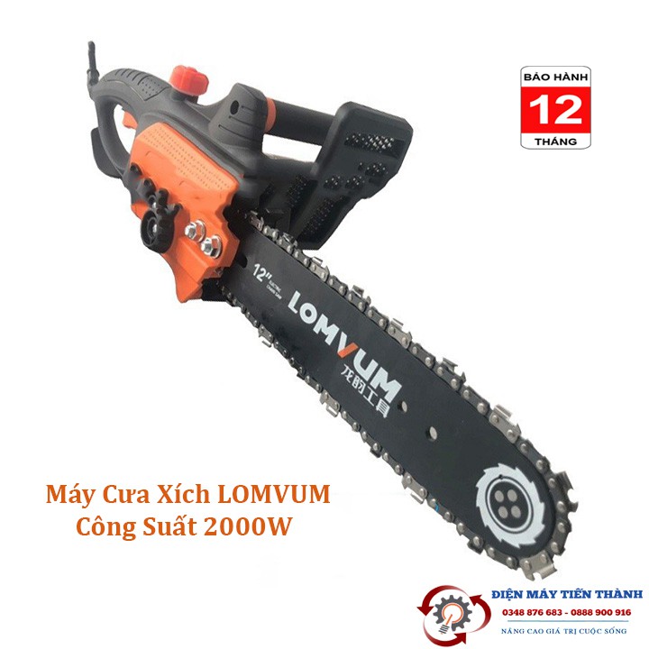 Máy cưa xích cầm tay, Máy cưa điện Chính hãng Lomvum 2000W