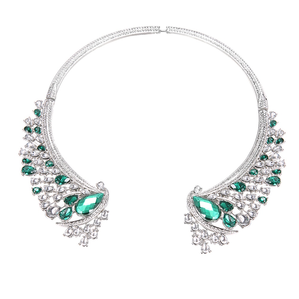 Vòng cổ đính đá hình giọt nước thời trang cho nữ