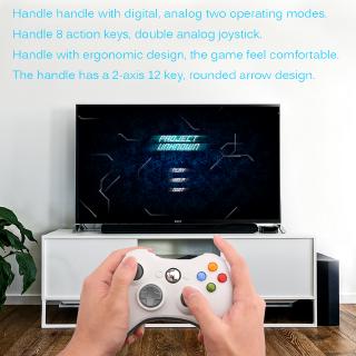 Wired Controller Gamepad Wired Dual-vibration Dual-Rocker USB Computer Game Controller with LED Indicator Support