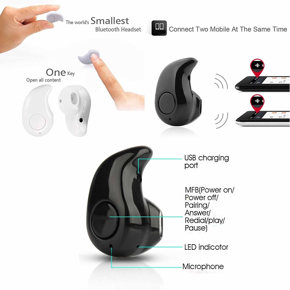 Tai nghe nhét tai ko dây kết nối Bluetooth hình sư tử có mic cho táo