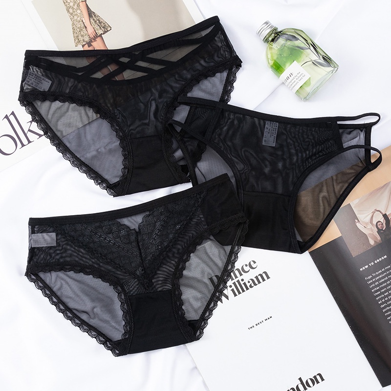 Quần lót nữ sexy ren cotton tinh khiết nóng bỏng gợi cảm KIMCHIBIKINI đồ chip Nữ quyến rũ mềm mại thoáng mát QL167