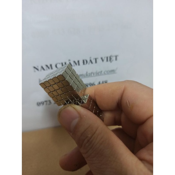 Combo 10 viên nam châm hình vuông cạnh 5 mm siêu hít