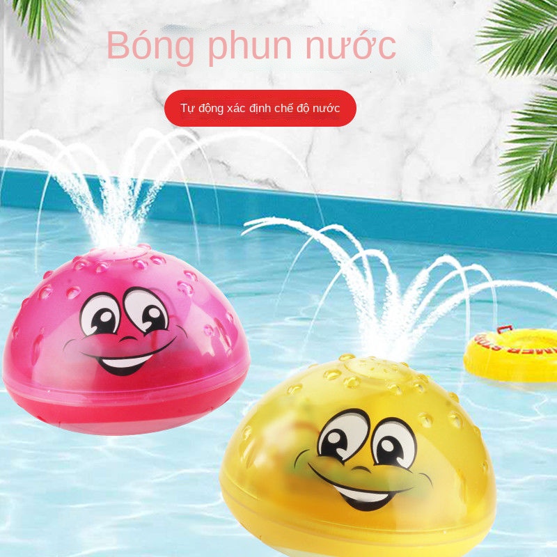 ❁Bóng phun nước cảm ứng điện Vibrato đồ chơi trẻ em chơi trong nước Em bé nghịch nước tự động với ánh sáng và âm nhạc