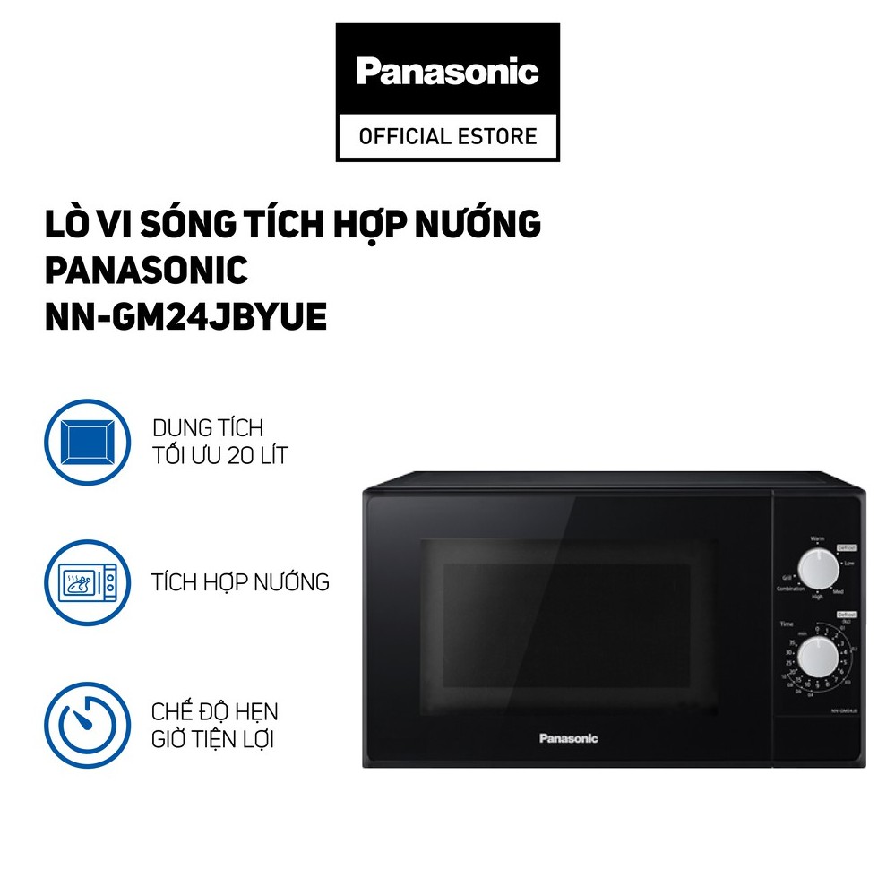 Lò Vi Sóng Tích Hợp Nướng Panasonic NN-GM24JBYUE - BH 12 Tháng - Hàng Chính Hãng