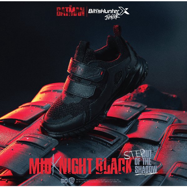 [Mã WABRBT502 giảm 10% đơn 250k] Giày Trẻ em Biti's Hunter JUNIOR x The Batman - MID-KNIGHT BLACK DSBH00899DEN (Đen)