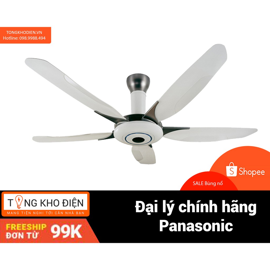 Quạt trần 5 cánh Panasonic F- 60WWK | BigBuy360 - bigbuy360.vn