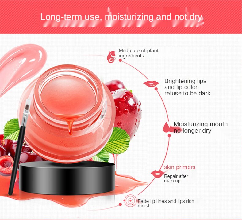 [Hàng mới về] Mặt nạ môi để qua đêm dưỡng ẩm cải thiện làm mờ đường viền thâm môi hiệu quả