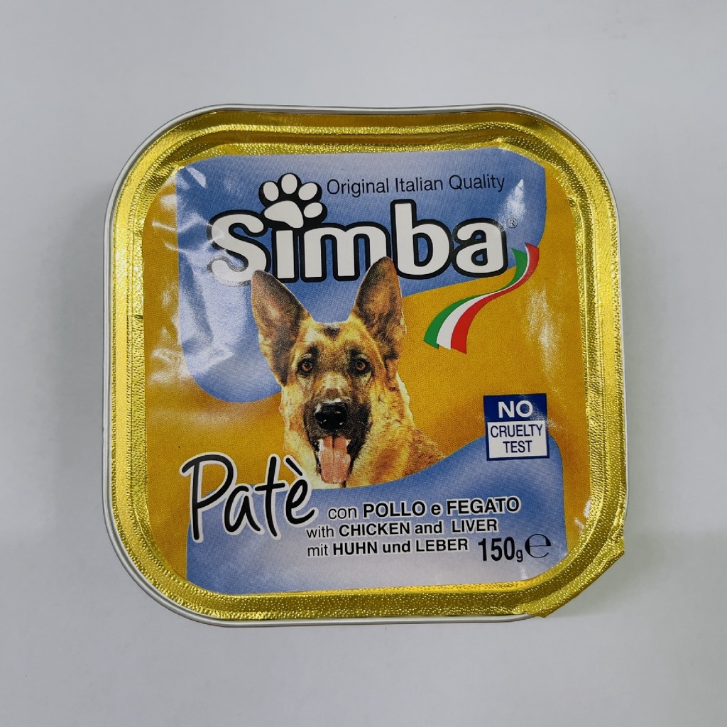 Pate Simba 150g dành cho chó⚜️ FREESHIP ⚜️ 2 vị - dinh dưỡng - khoáng chất - vitamin - thèm ăn - chính hãng Ý