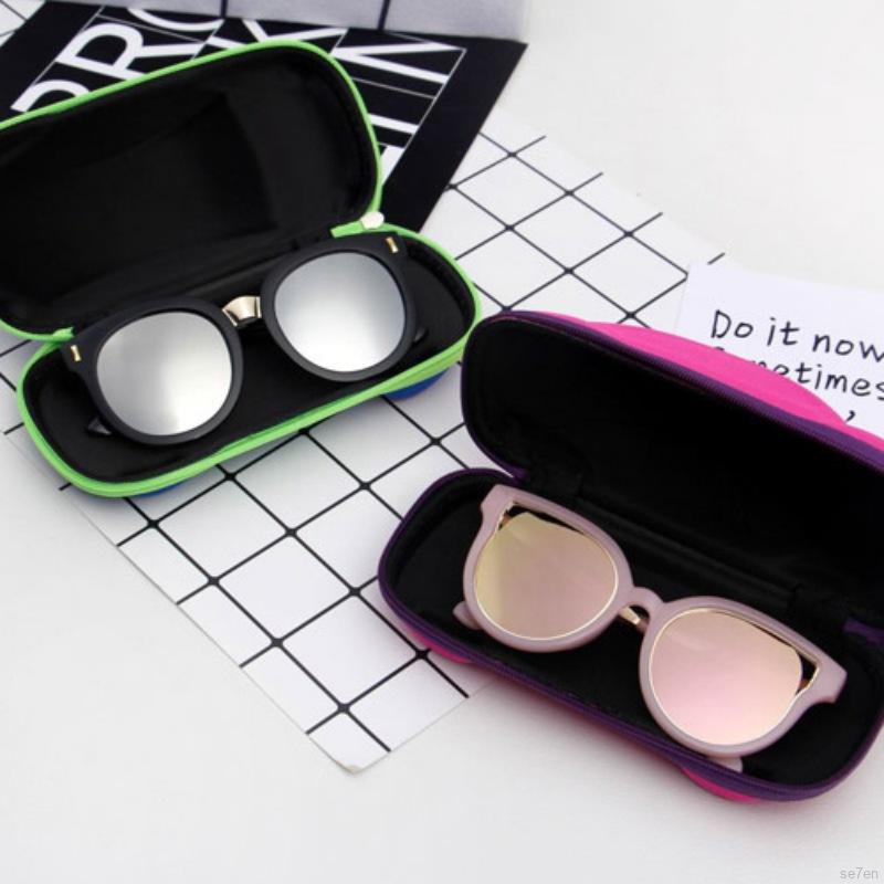 Se7en Children's Cartoon Zip-up Car Glasses Box Cute Sunglasses Box For Over 1Y