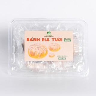 Bánh pía tươi mini Kim Sa YummyDeli - vỏ bánh tươi cực mền, nhân kim sa siêu ngon - 240gr/Hộp 8 cái