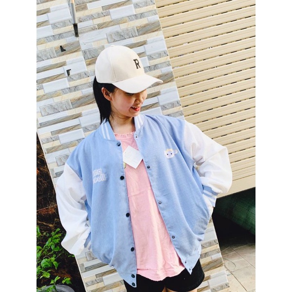 KHOÁC BOMBER THÊU UNISEX - ẢNH THẬT