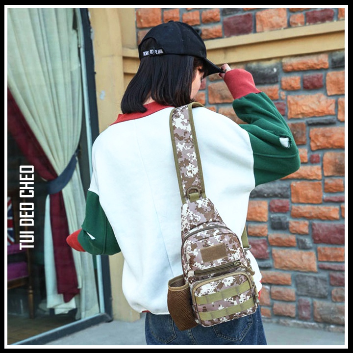 Túi Đeo Chéo Nam Nữ Chiến Thuật Đi Phượt, Dã Ngoại CHống Nước