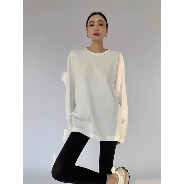 Áo thun dài tay DUDULAN trơn nữ oversize form rộng ulzzang - A1