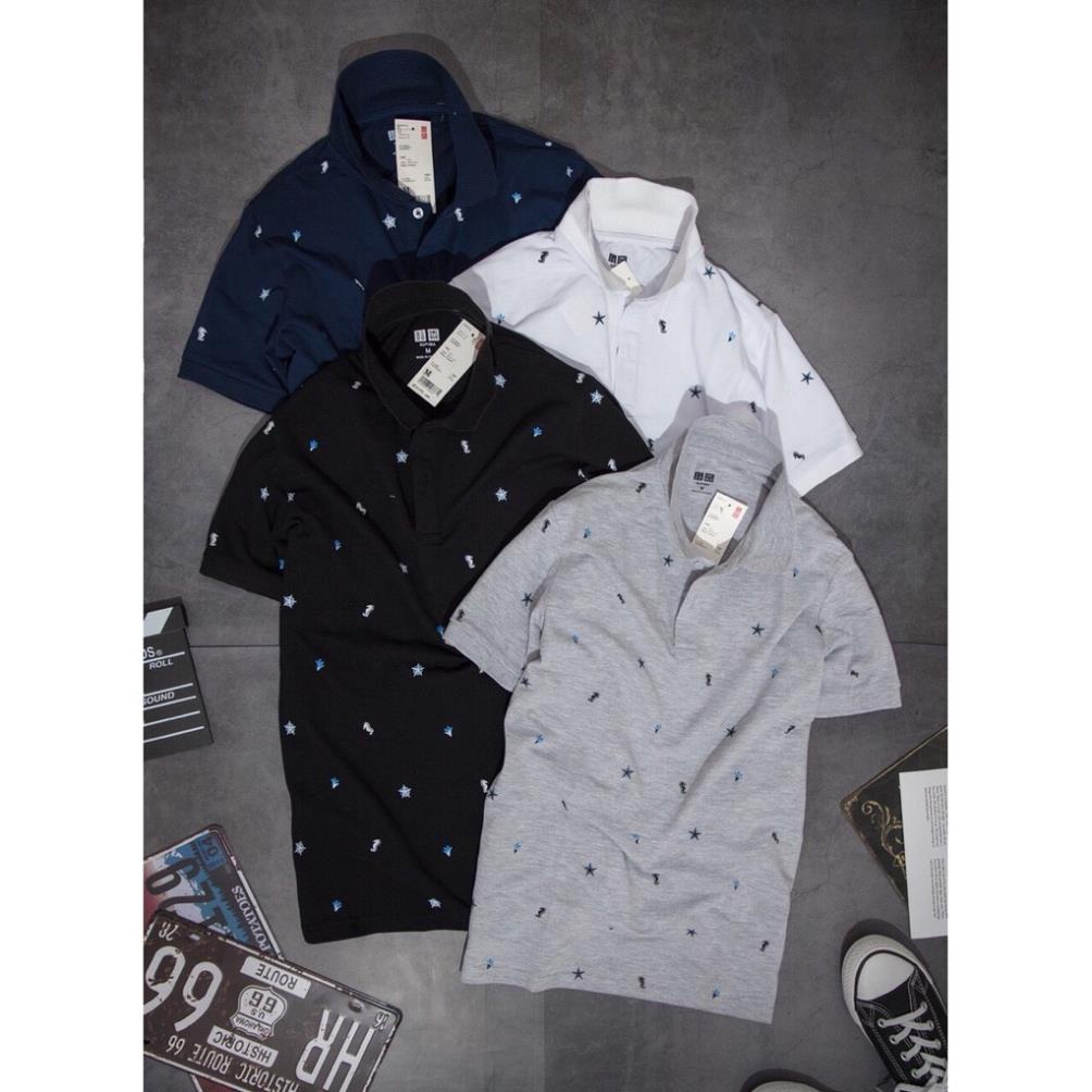 Áo thun POLO UNIQLO HỌA TIẾT, hàng xuất Nhật dư xịn, chất bao đẹp ®️