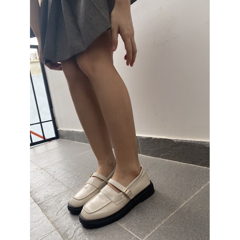 Giày Mary Jane Retro Trắng kiểu Loli xinh xắn | BigBuy360 - bigbuy360.vn