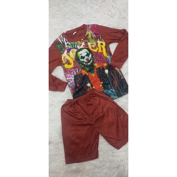 Bộ tay dài quần đùi thun lạnh cho bé