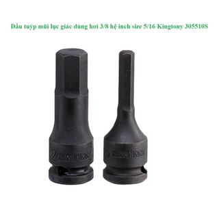Đầu tuýp mũi lục giác dùng hơi 3/8 hệ inch size 5/16 kingtony 305510s