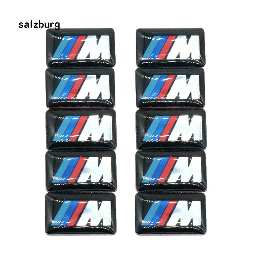 Bộ 10 sticker họa tiết Mpower M-tech dành cho xe BMW