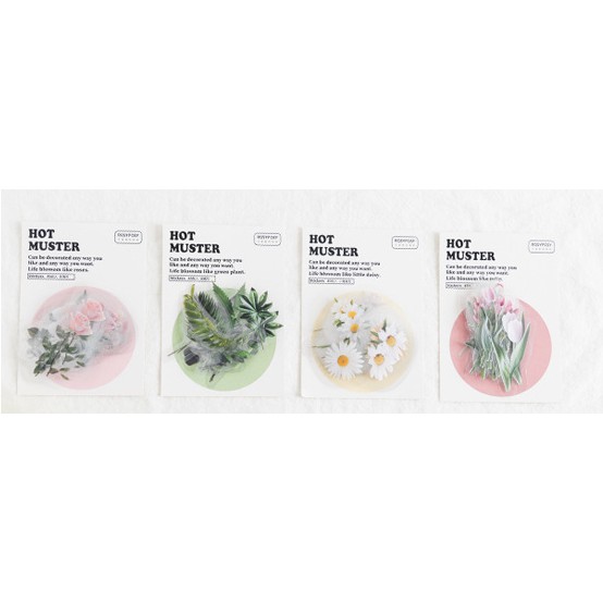 Set 20 Hình Hoa Dán Trang Trí Sticker DIY Miếng Dán Trang Trí Sổ Tay Hình Hoa Xinh Xắn - Văn Phòng Phẩm Sáng Tạo