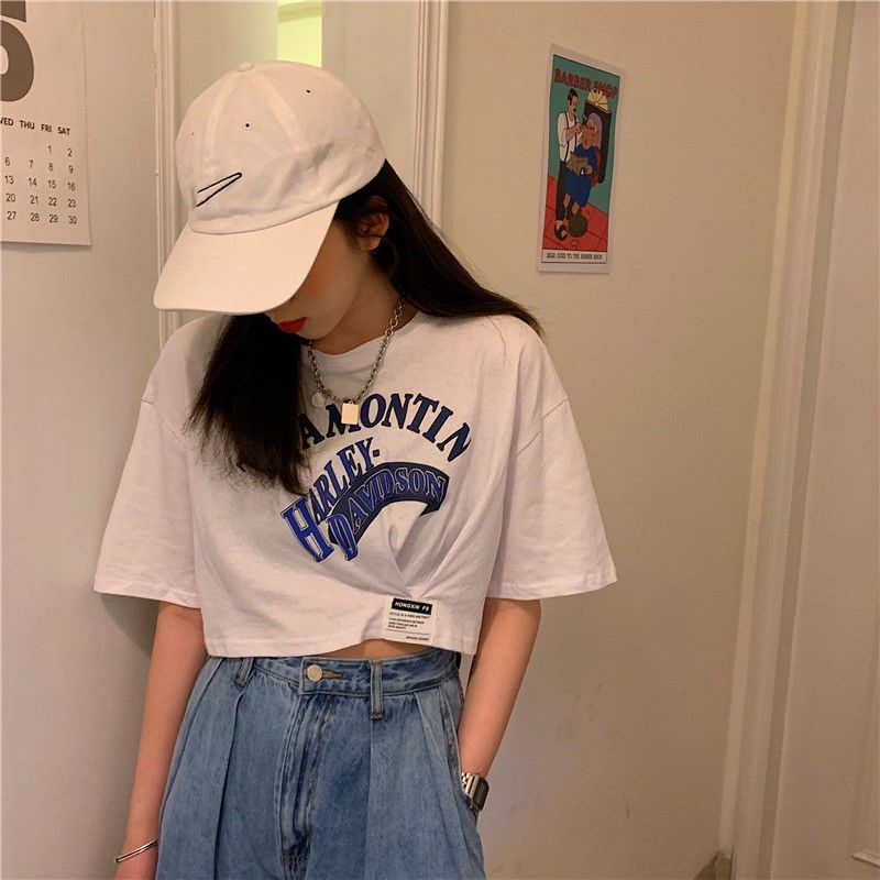 Áo Thun Tay Ngắn Cổ Tròn In Họa Tiết Đơn Giản Thời Trang Cho Nữ áo phông nữ  JL-TX-42