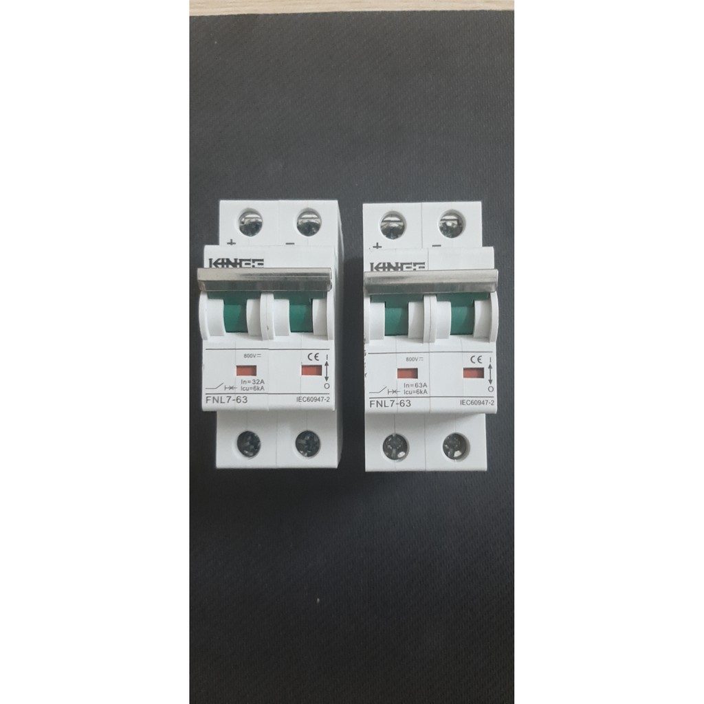 Aptomat DC KINEE/SUNLIGHT 2P, 16A đến 63A, 800VDC