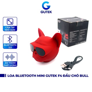 Loa Bluetooth Mini Đầu Chó Bull Nghe Nhạc Cầm Tay Có Dây Đeo Kết Nối Không