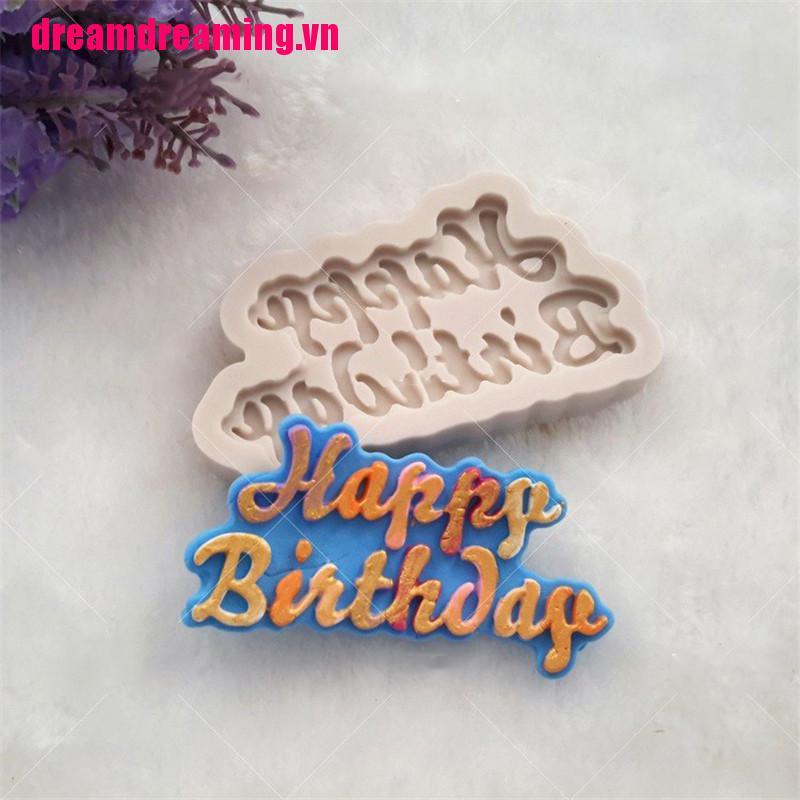 Khuôn Làm Bánh Sinh Nhật Hình Chữ Happy Birthday