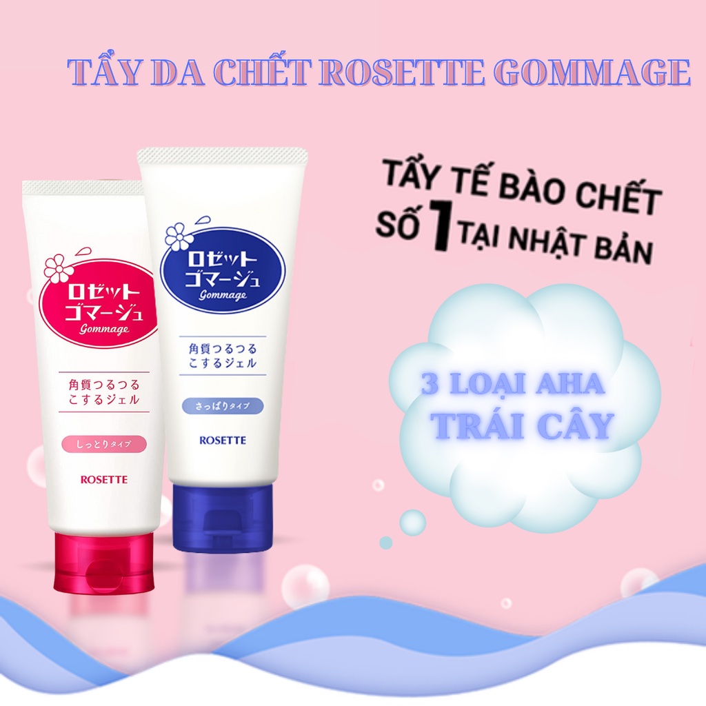 Tẩy Da Chết Rosette - Gel Tẩy Tế Bào Chết  Nhật Bản 120gr