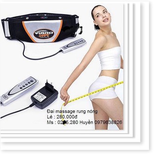 Đai massage rung nóng & rung Vibro Shape (Đen)