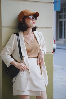 Chân váy vạt chéo