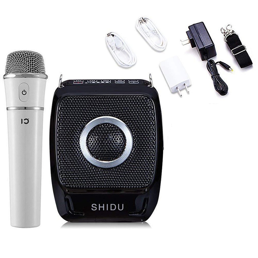 Máy trợ giảng không dây, có bluetooth Shidu SD-S92 (01 Micro cầm tay không dây và 01 micro gài tai có dây)