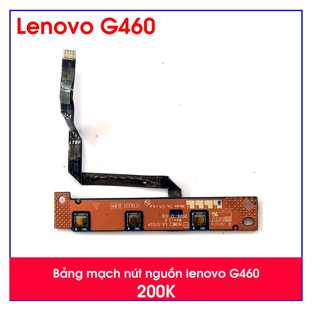 Bảng Mạch Nút Nguồn Laptop Lenovo G460