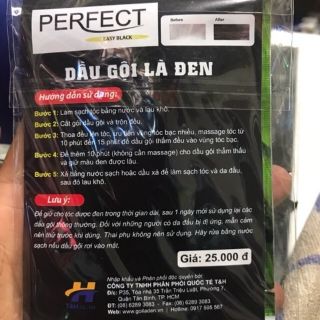 GỘI LÀ ĐEN PERFECT Gói Lẻ (H/10 gói)