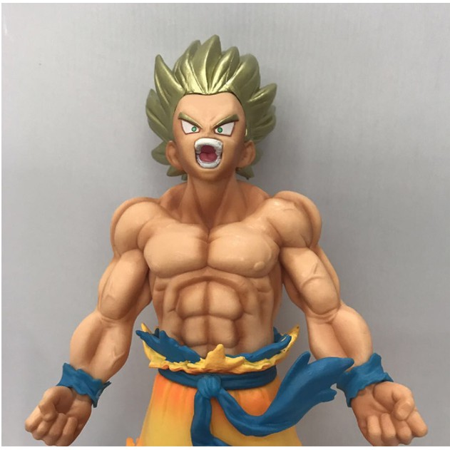 Mô Hình Figure Dragon ball 7 viên ngọc rồng  songoku tóc mạ vàng 18cm