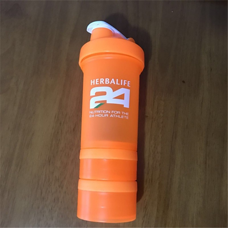 Bình lắc shake 3 ngăn HBL, 3 ngăn đựng, dung tích 700ml, có lò xo,