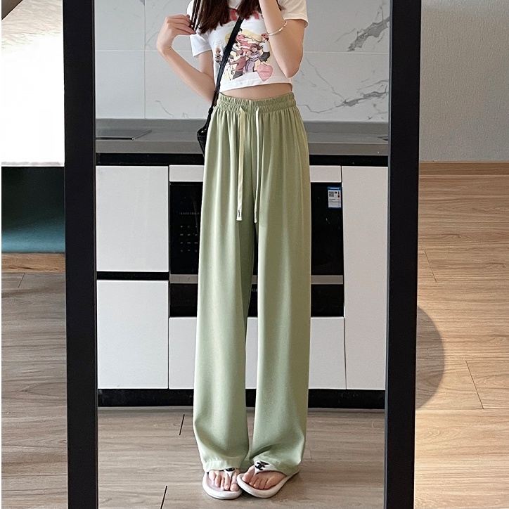 SUXI Quần Dài Ống Rộng Lưng Cao Tôn Dáng Hợp Thời Trang Hè Cho Nữ