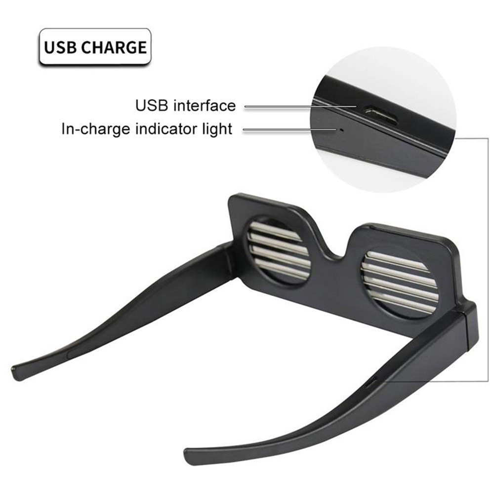 Kính Mát Tích Hợp Đèn LED Có Thể Thay Đổi Màu Sắc Với Cổng Sạc USB Tiện Dụng