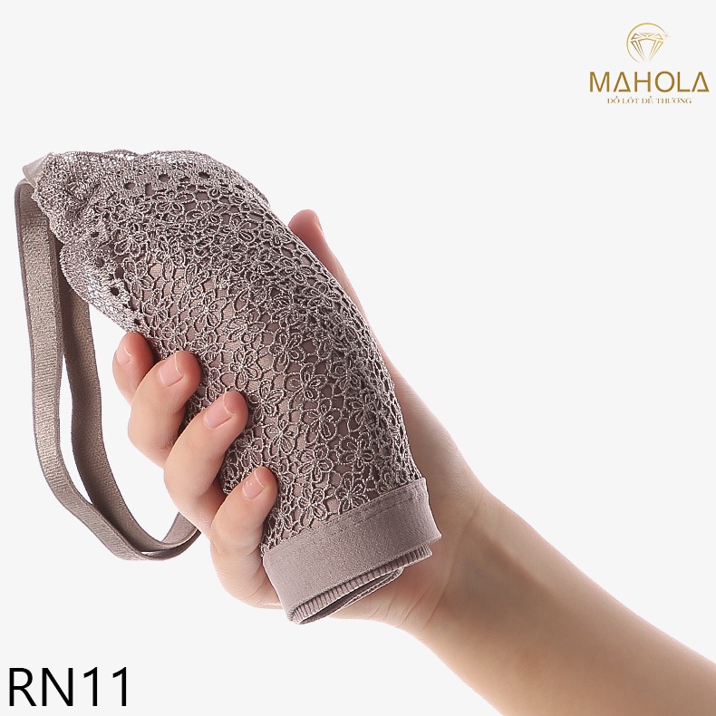 Áo lót mỏng nữ đúc su ren Mahola RN11