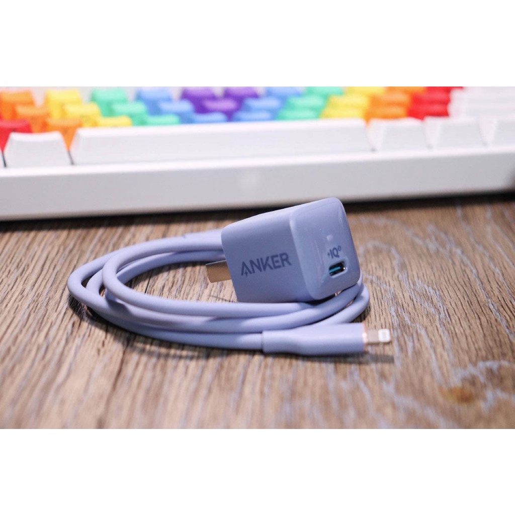 Bộ Sạc Anker 20w Nhiều Màu Sắc Full Hộp Làm Quà Tặng , Sạc Nhanh PD 20w Cho ip8 - ip14