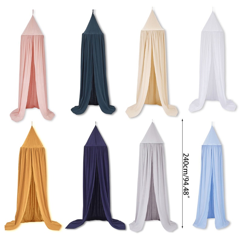 Mùng Lưới Chống Muỗi Bằng Vải Cotton Treo Cũi Em Bé