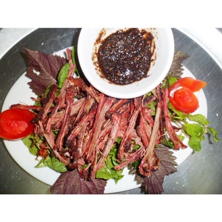 Thịt trâu gác bếp (500g) Đặc Sản Mường Lò Nghĩa Lộ Hàng Chuẩn Trâu Tuơi