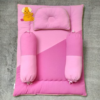 Bộ nệm gối cotton Kim Home hình cho bé sơ sinh đến 12kg