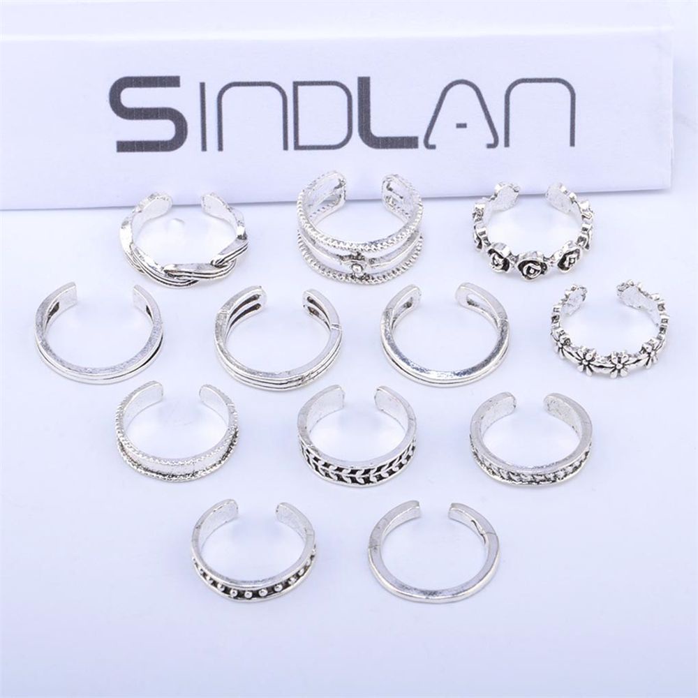 Bộ 12 Nhẫn Đeo Ngón Chân Đi Biển Thời Trang Mùa Hè Dành Cho Nữ
