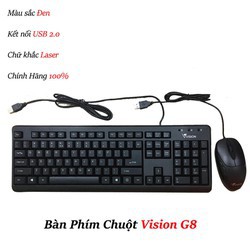 Bàn phím máy tính Vision G8 siêu bền màu đen