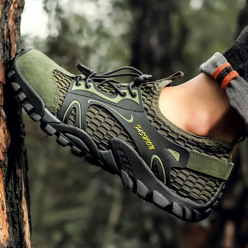 Giày thể thao cho leo núi cỡ 37-50 phối lưới thoáng khí cho cả nam và nữ