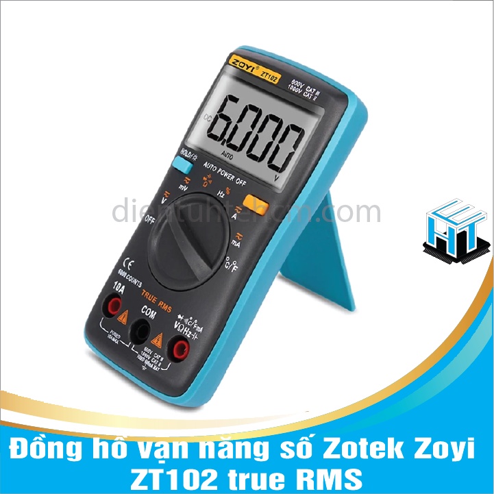 ĐỒNG HỒ VẠN NĂNG SỐ ZOTEK ZOYI ZT102 TRUE RMS bảo hành 12 tháng