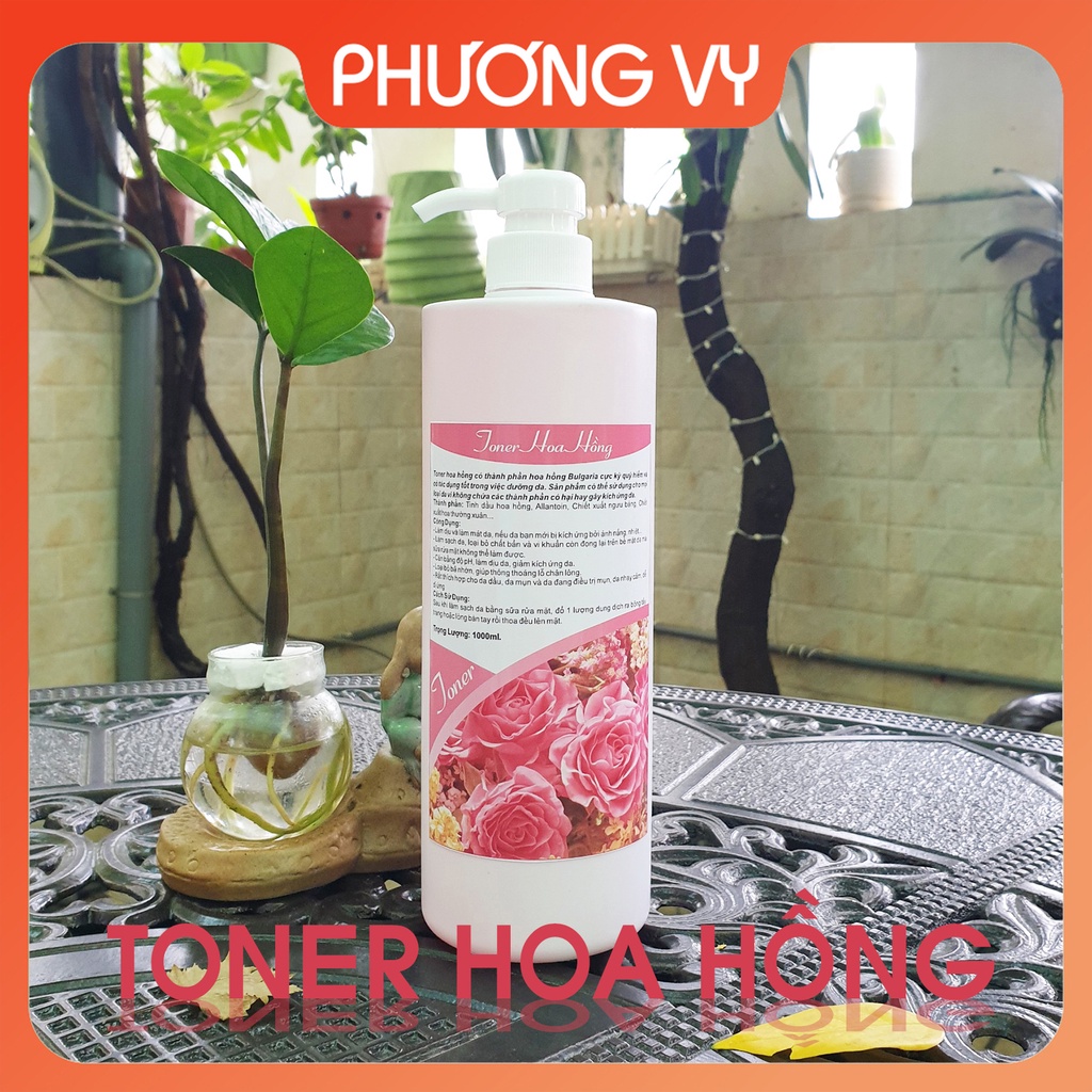[NGUYÊN LIỆU SPA] 1000ml TONER nước hoa hồng tinh chất các loại, se khít lỗ chân lông, cân bằng da.