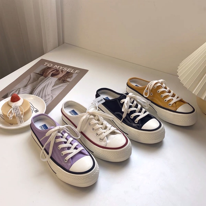 Giày sục Evenstar màu tím mới có ảnh thật