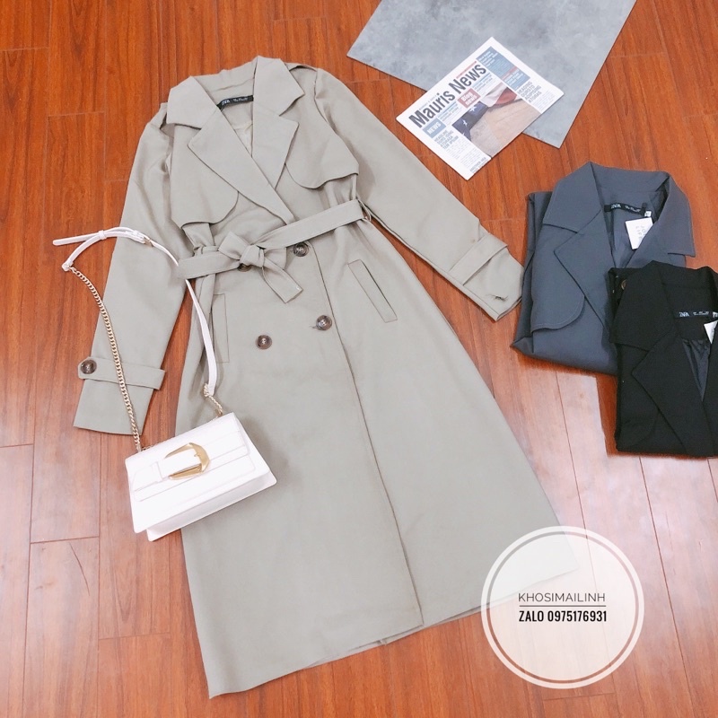 Áo khoác măng tô/ Áo trech coat dáng dài, chất kaki dày dặn | BigBuy360 - bigbuy360.vn